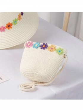 Kid's Crochet Mini Bag W/ Flowers